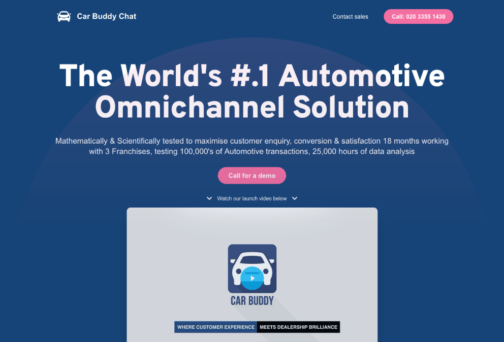 Car Buddy Chat website