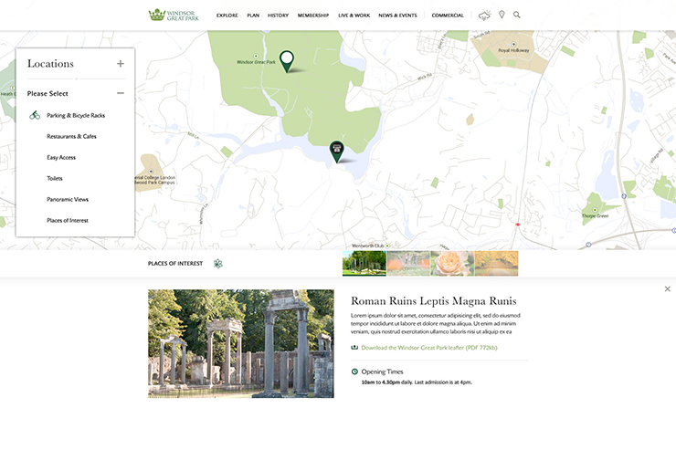 Interactive map