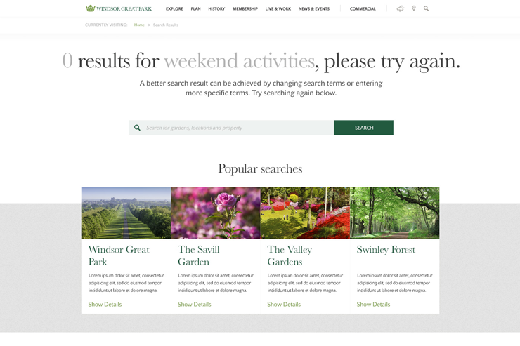 Search page