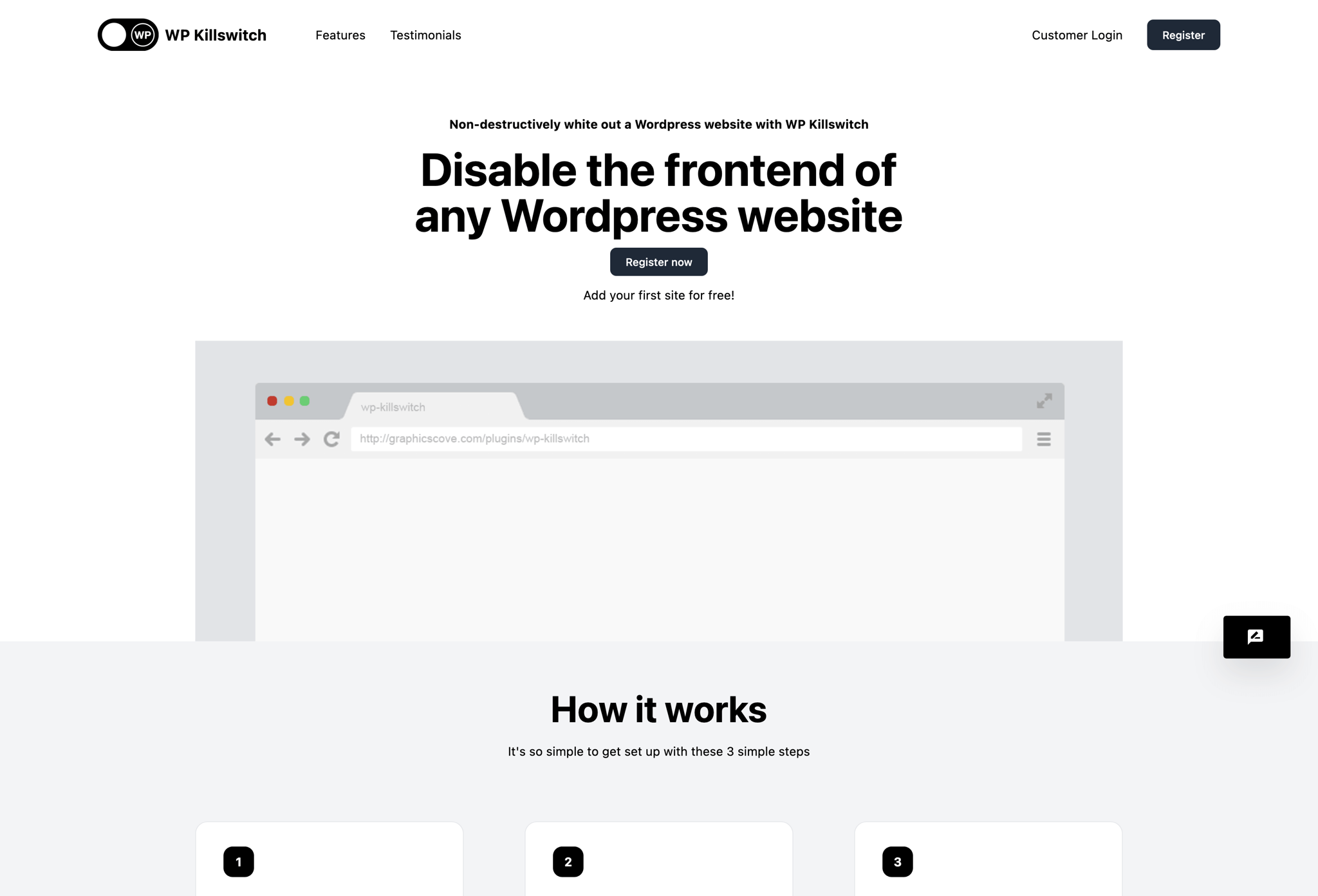 WP Killswitch website