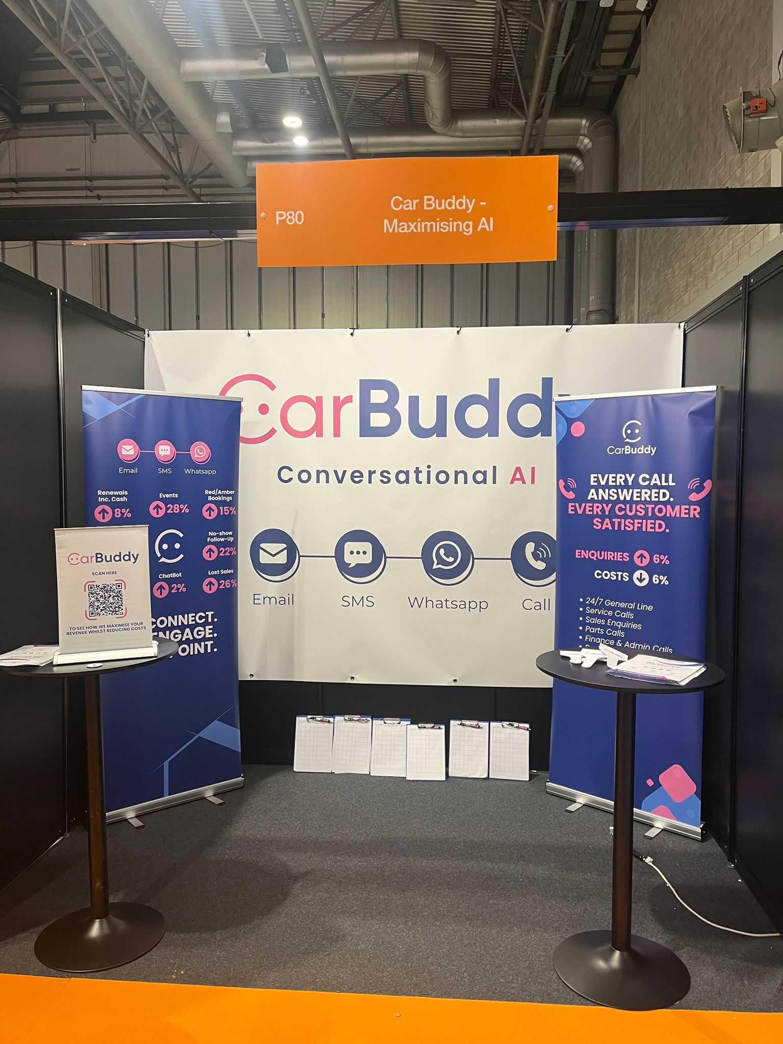 Car Buddy flyer in stand (in-person promo)