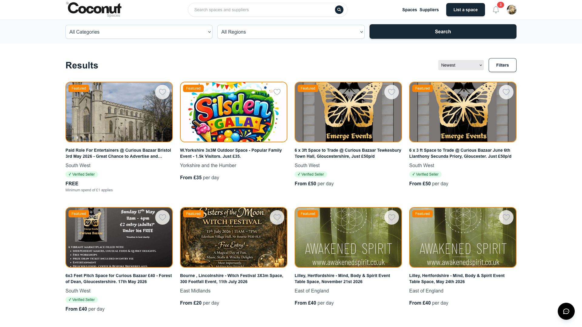 Coconut Spaces Listing