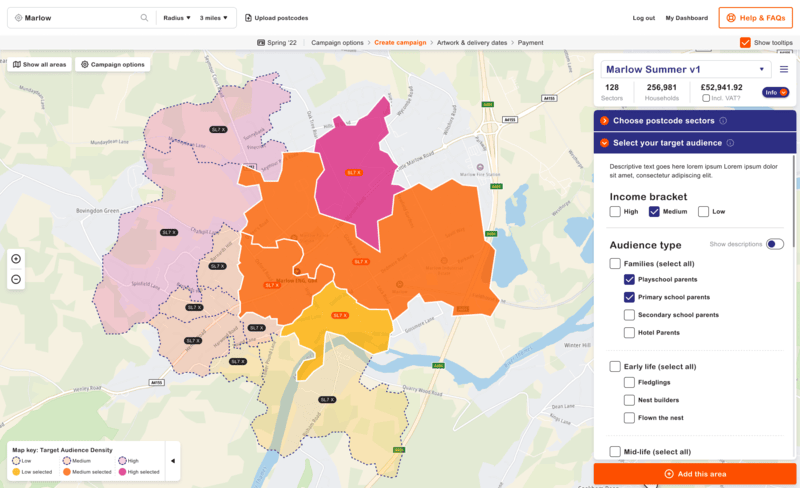 Leaflet Drop App website